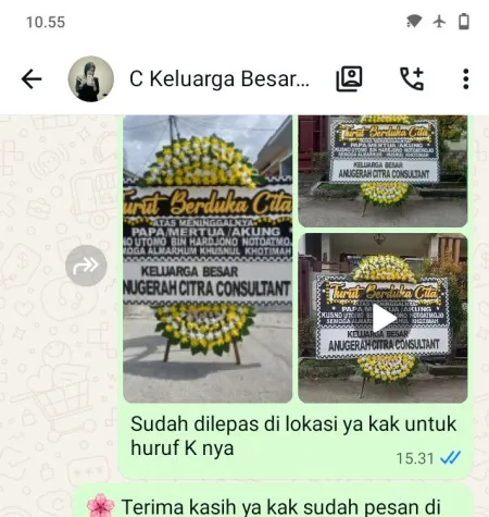 Pengiriman Papan Bunga Duka Bintaro Jaya